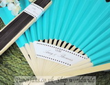 paper blue oriental fan