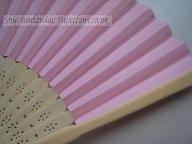 paper pink Wedding fans for sale-