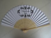 wedding paper fans personalized