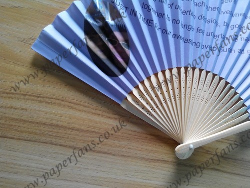 personalized fashion wedding invitations wooden hand fan