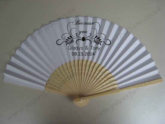 decorative wooden folding fans for wedding